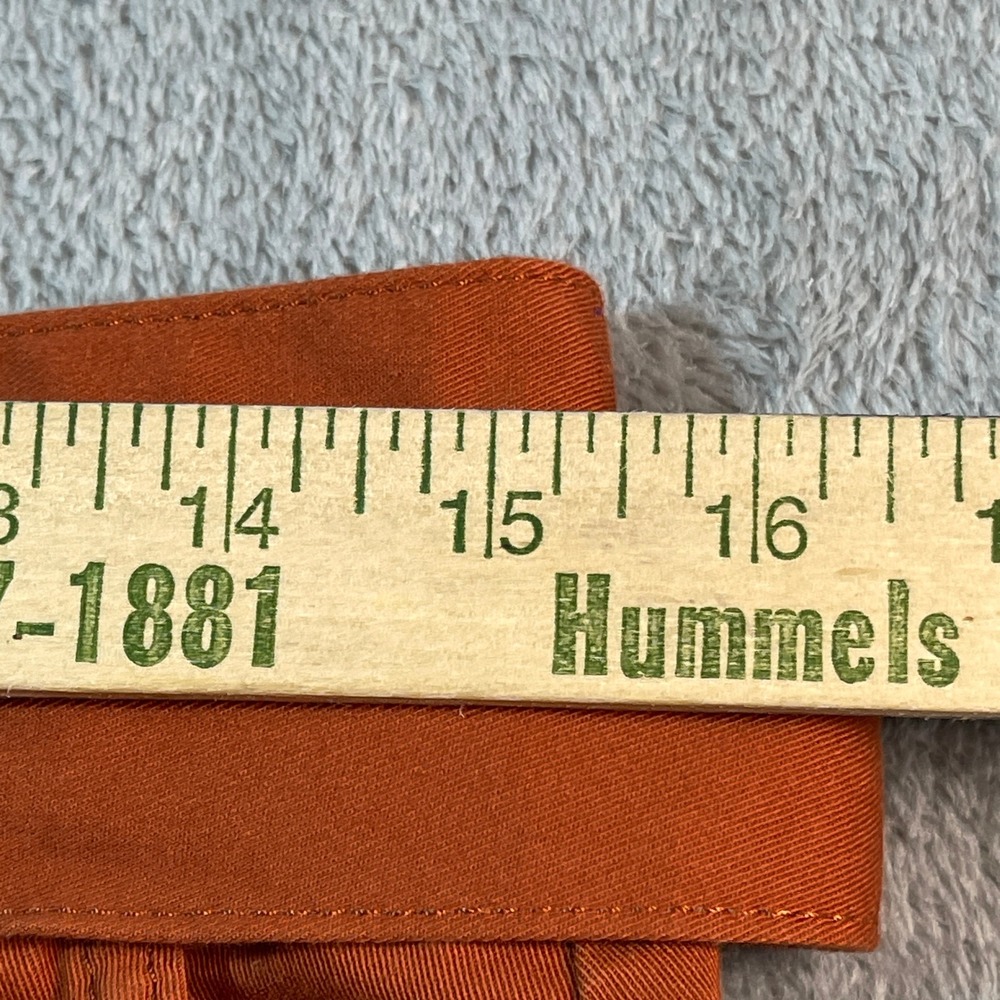 Banana Republic High Rise Cropped‎ Pants with Belt Orange Size 8 Women's Terra - Picture 6 of 16